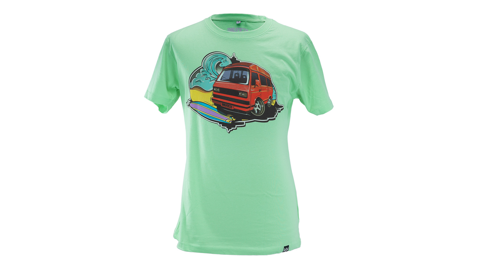 T-Shirt | Bulli T3 Wave | Neon Mint