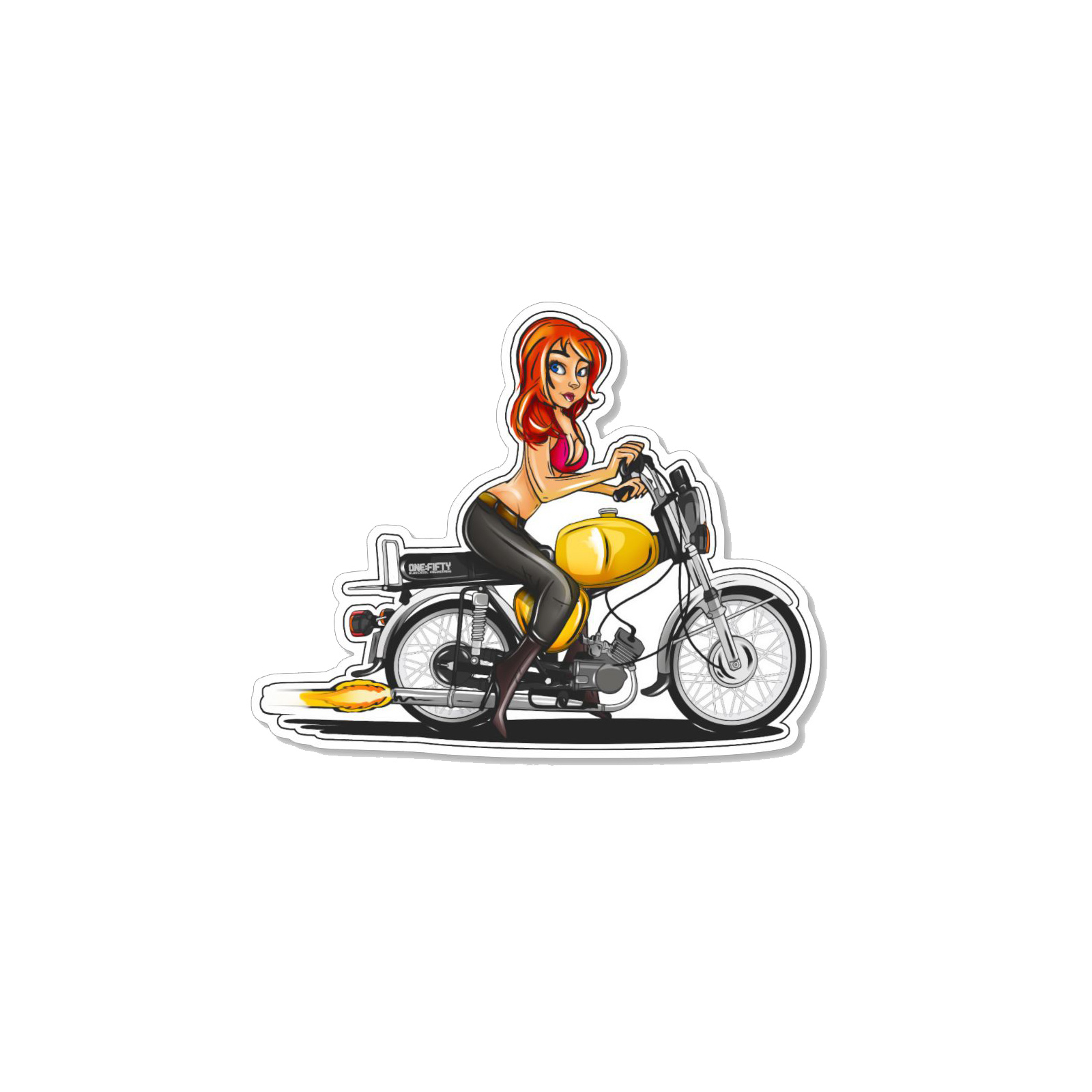 Sticker | Moped Girl