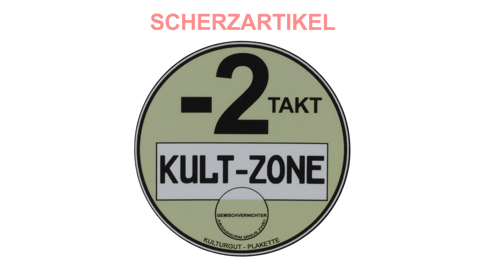 Sticker Kulturgutplakette KULT-ZONE