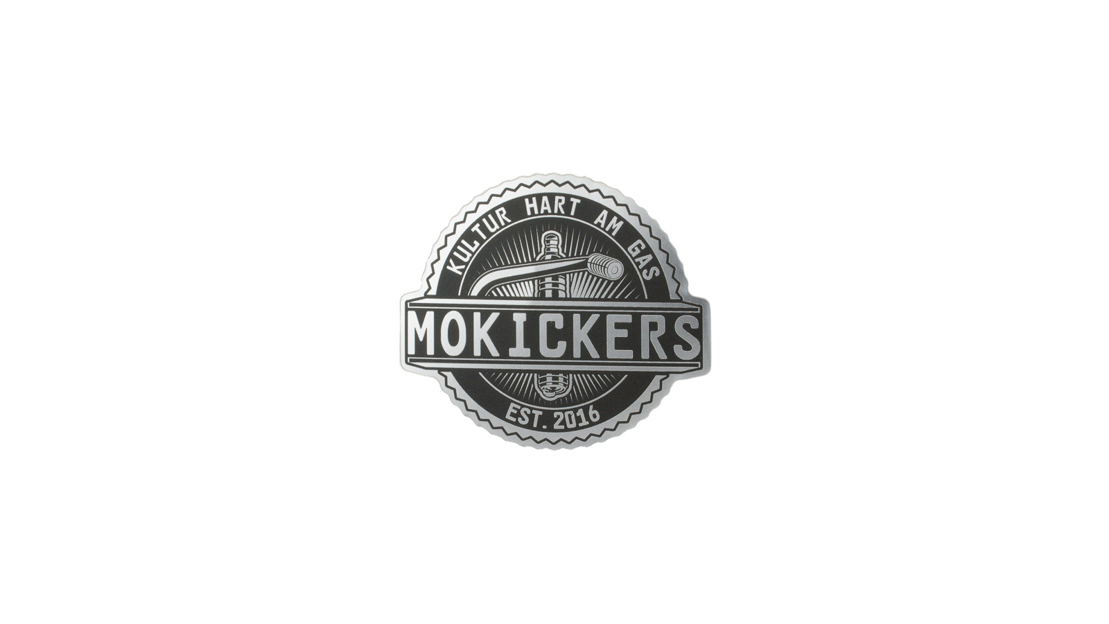 Sticker MOKICKERS silber